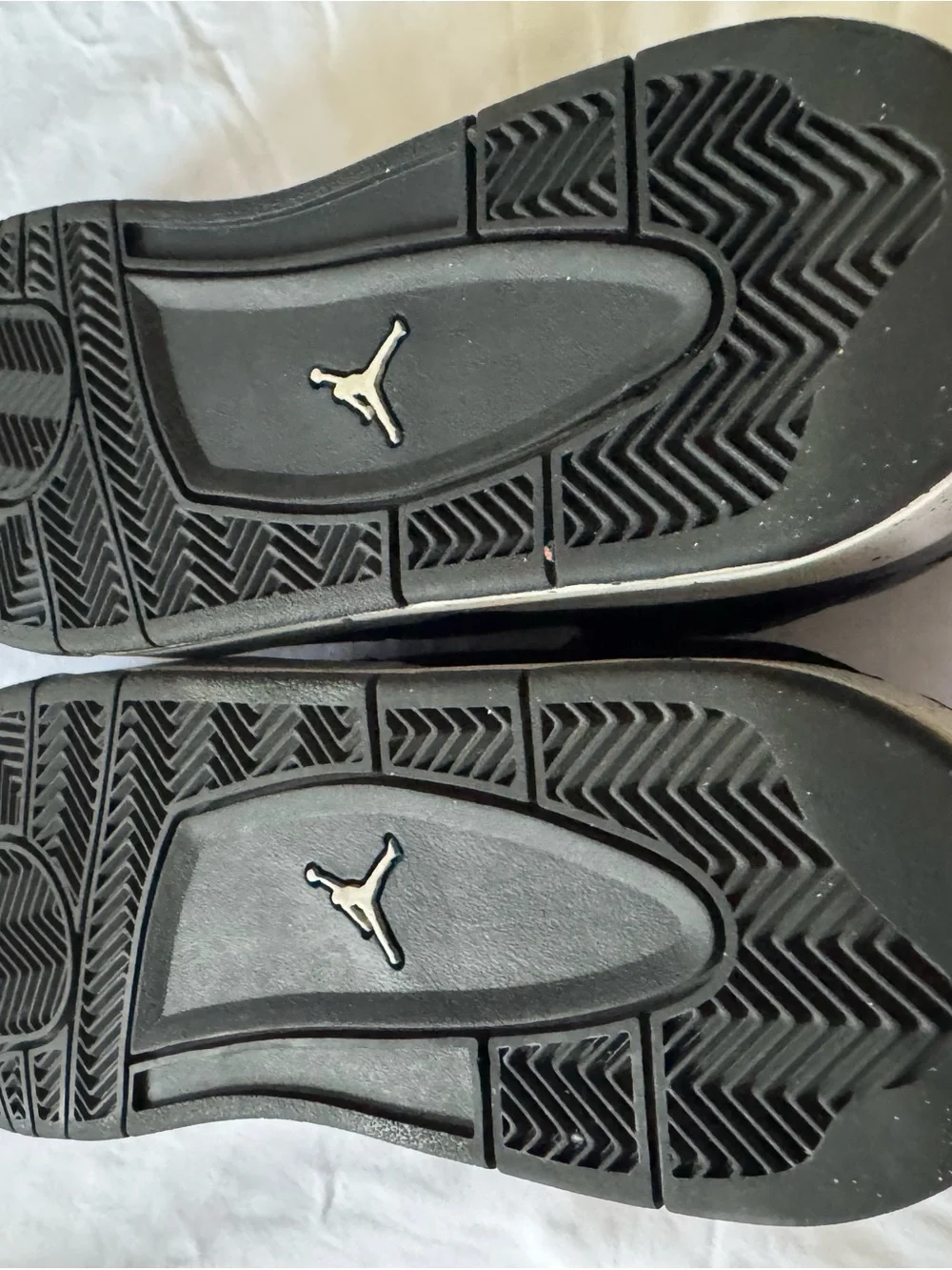 Jordan Men's Youth Black Leather High-Top Sneakers with White Jumpman